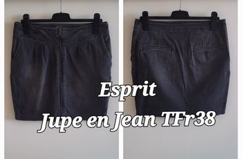 Esprit Jupe en Jean TFr38 -Gris Délavé en TBE