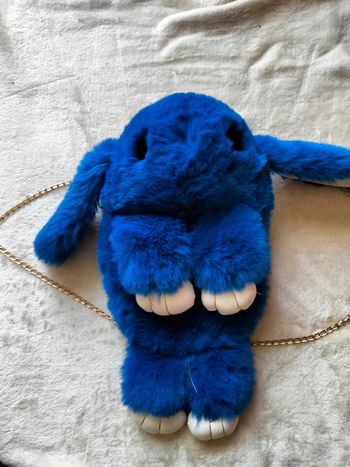 Sac lapin bleu roi