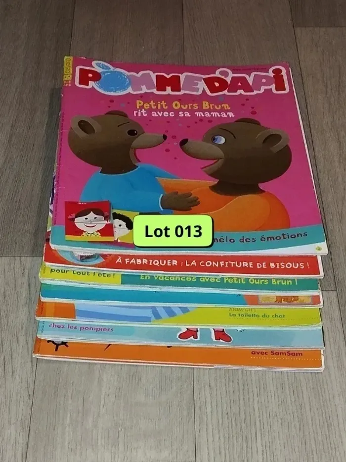 Lot de 7 magazines Pomme d’Api année 2016 L013