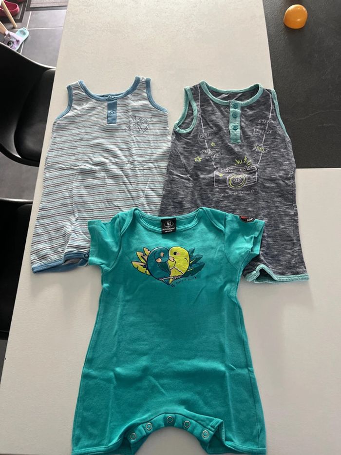 Lot de 3 combinaisons 18 mois