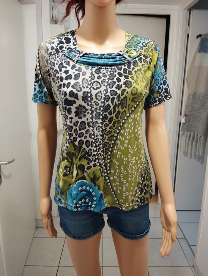 Tee-shirt multicolore T1