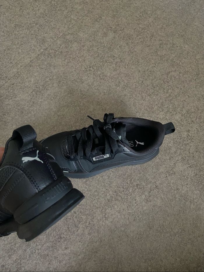 Puma Shuffle Leather noires taille 40 – comme neuves - photo numéro 3