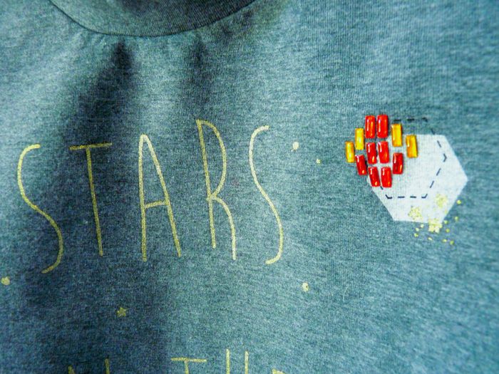 Pull fille catimini 12 ans gris "stars in the heavens" Neuf - photo numéro 3