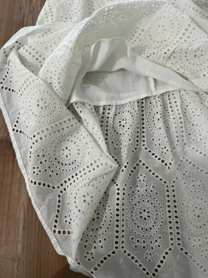 Jupe mi long chic blanc taille 46 - photo numéro 4