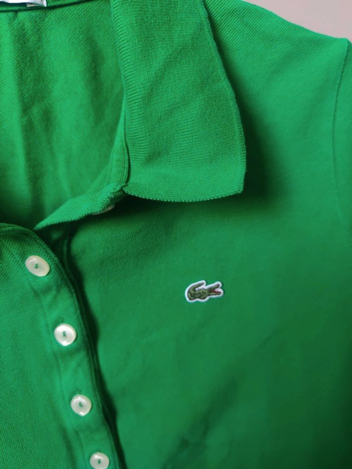Polo Lacoste Vert taille 40 - photo numéro 3