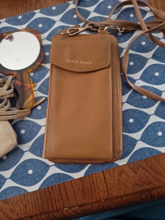 Lot de 2 pochettes porte monnaie cartes femme naf naf - photo numéro 2