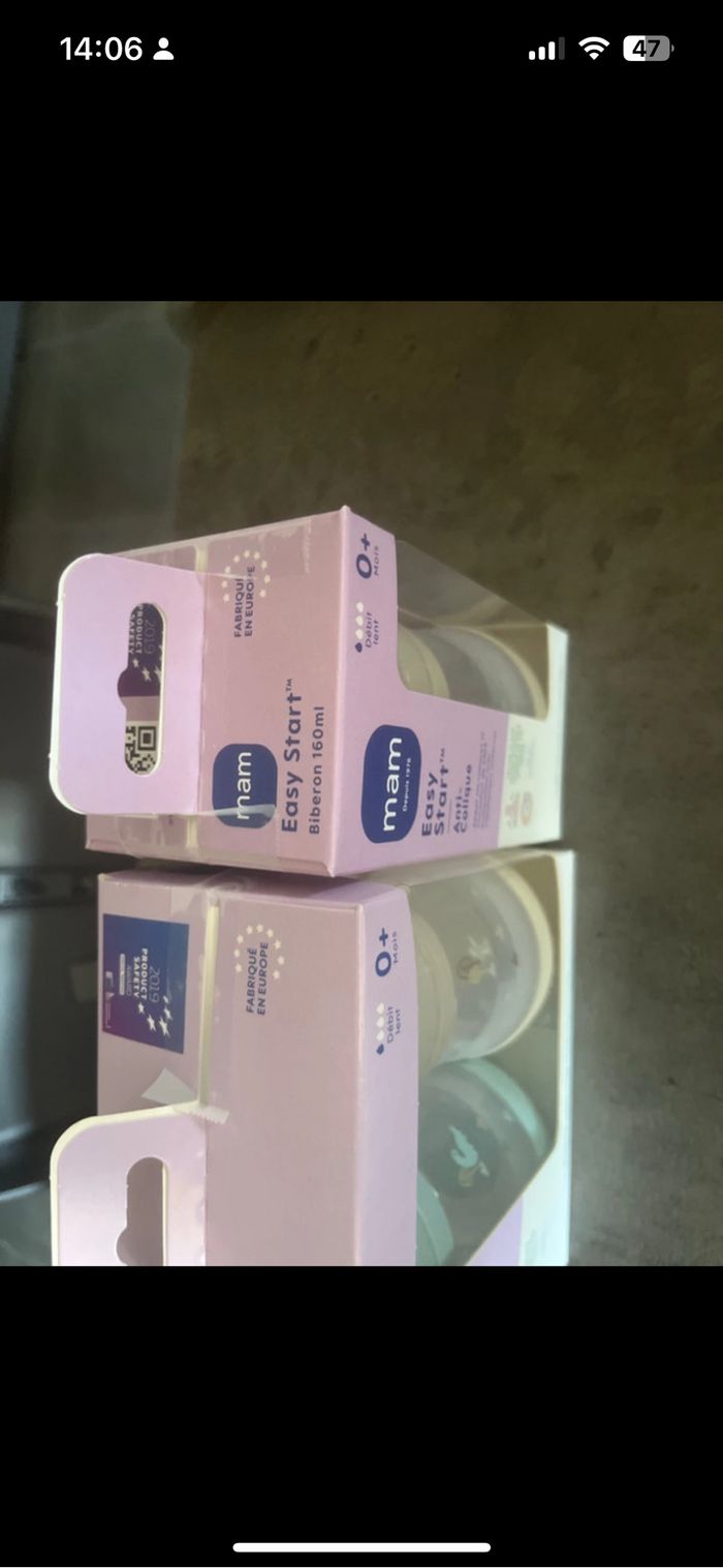 Biberons mam 150 ml x3 et biberons mam 260ml x3 aussi avec deux boîtes doseuses offertes - photo numéro 7
