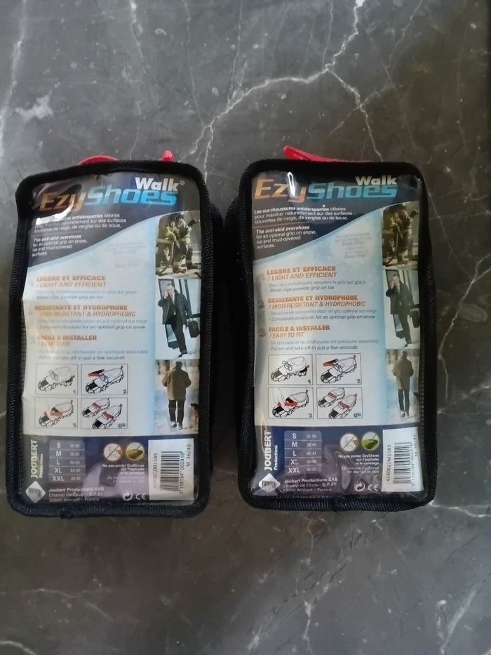 Lot de 2 sur-chaussures antidérapante neuf - photo numéro 2