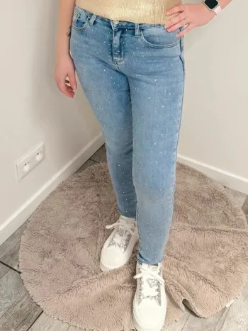 Jeans à strass