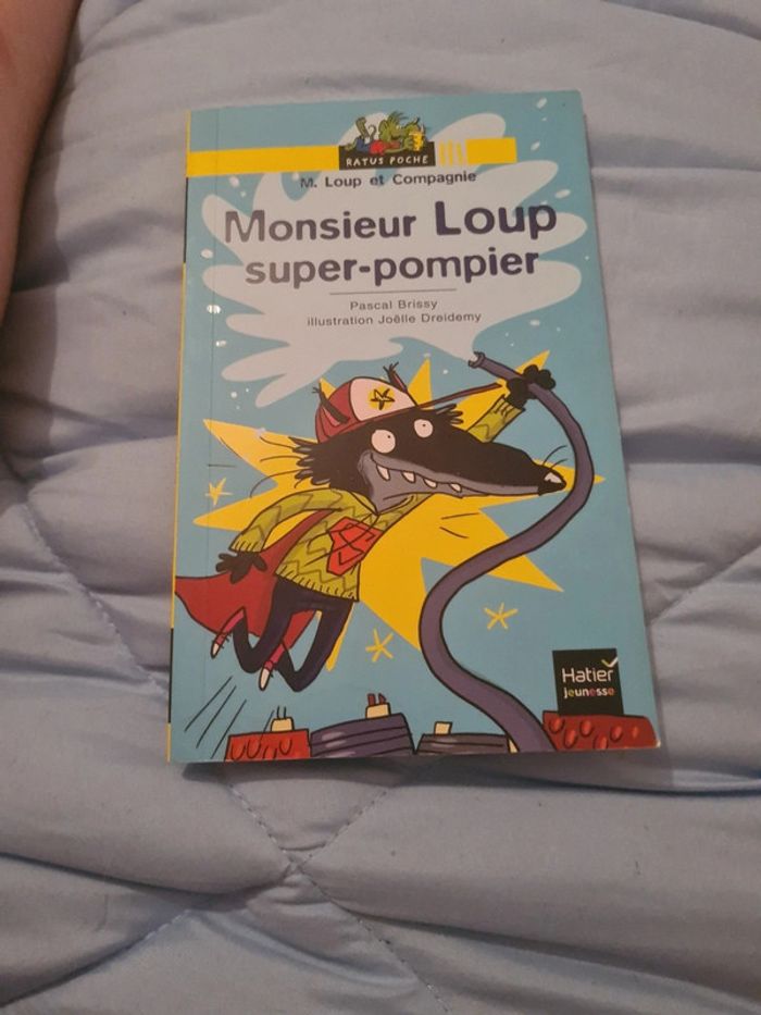 Livre Monsieur Loup super pompier