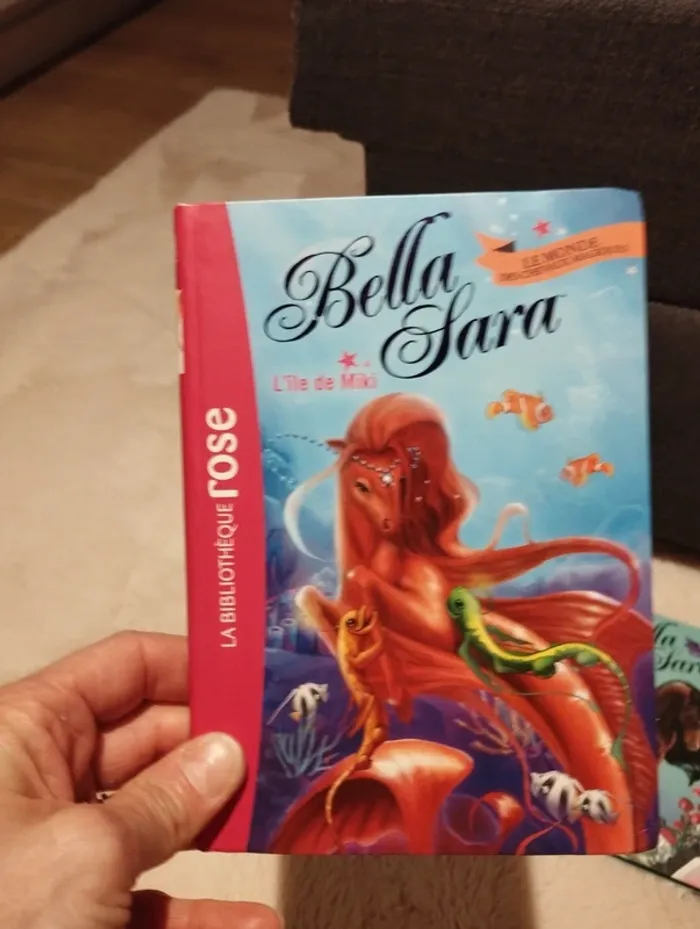 Lot de 4 livres Bella Sarah le monde des chevaux magiques bibliothèque Rose - photo numéro 8