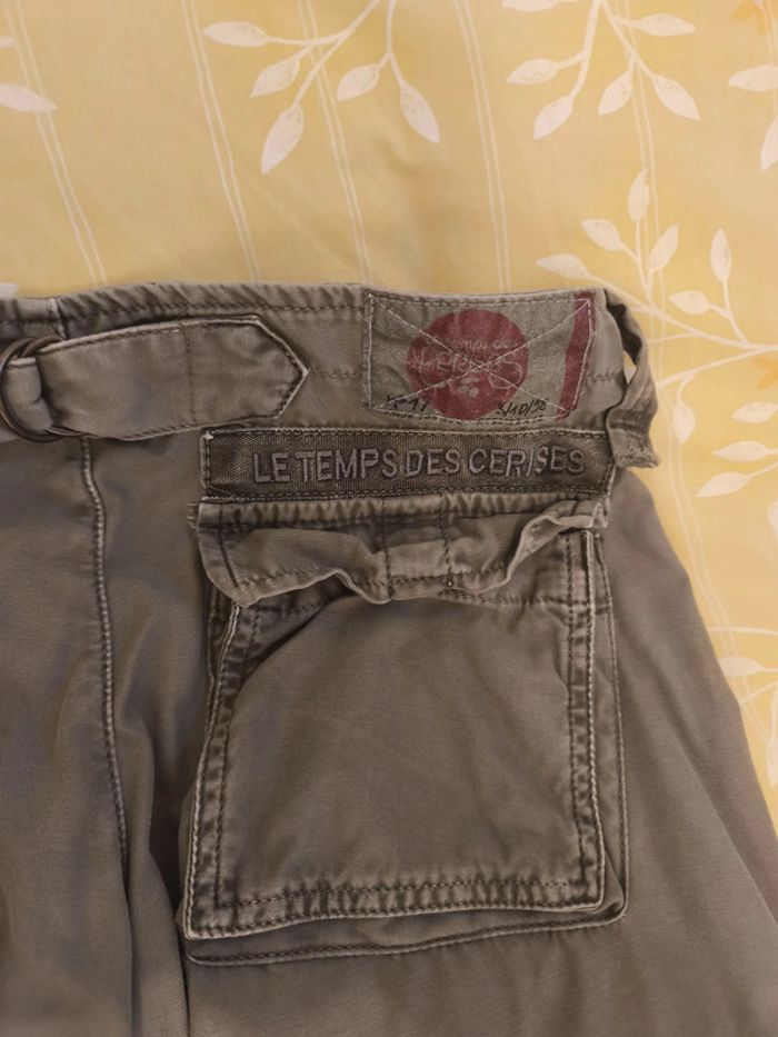 Pantalon Temps des Cerises Femme Taille 31 Beige - photo numéro 6