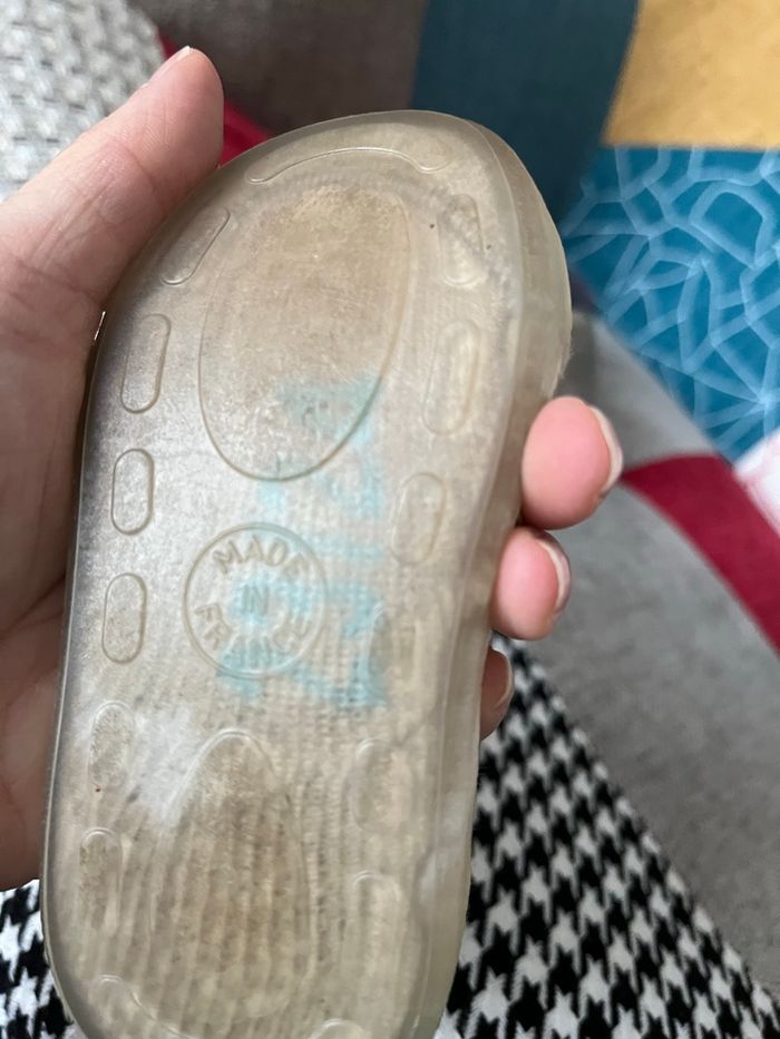 Chaussons chaussette garçon 23, isotoner, à enfiler, made in France - photo numéro 5