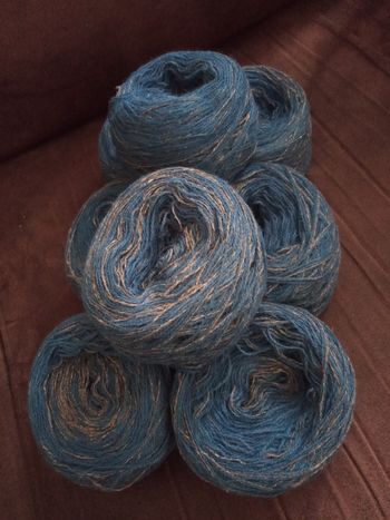 Lot de 8 Pelotes Tons Bleus et Gris (570g)