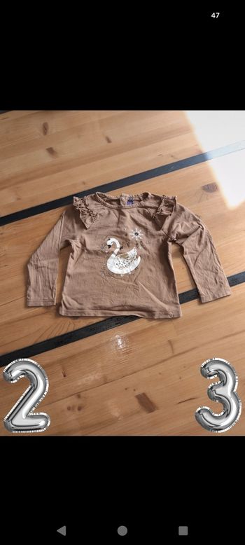 Haut manches longues fille 2/3 ans