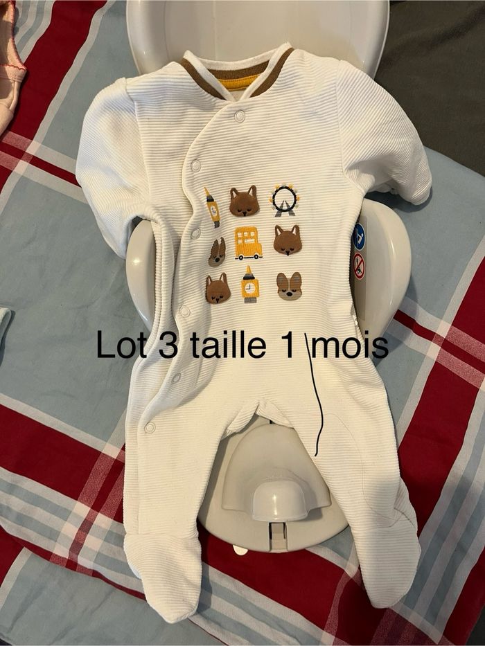 Lot pyjama chaud bebe garçon 1 mois - photo numéro 2