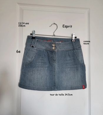 Jupe jean Esprit 13/14 ans impeccable
