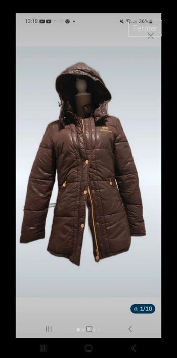 Doudoune à capuche marron
Lulu Castagnette