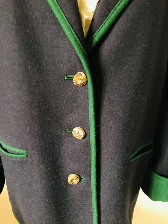 🇦🇹Blazer vintage pure laine vierge autrichien Trachten Tyrol wool blazer🇦🇹 - photo numéro 6
