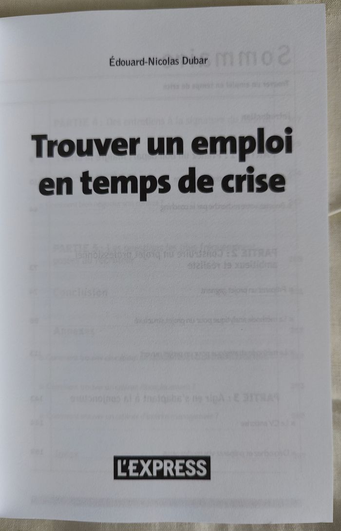 Livre "Trouver un emploi en temps de crise" - photo numéro 3