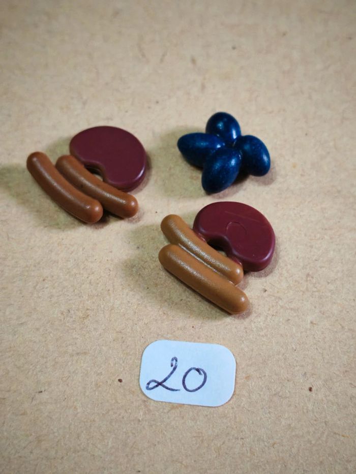 Playmobil nourriture steack saucisses oeuf