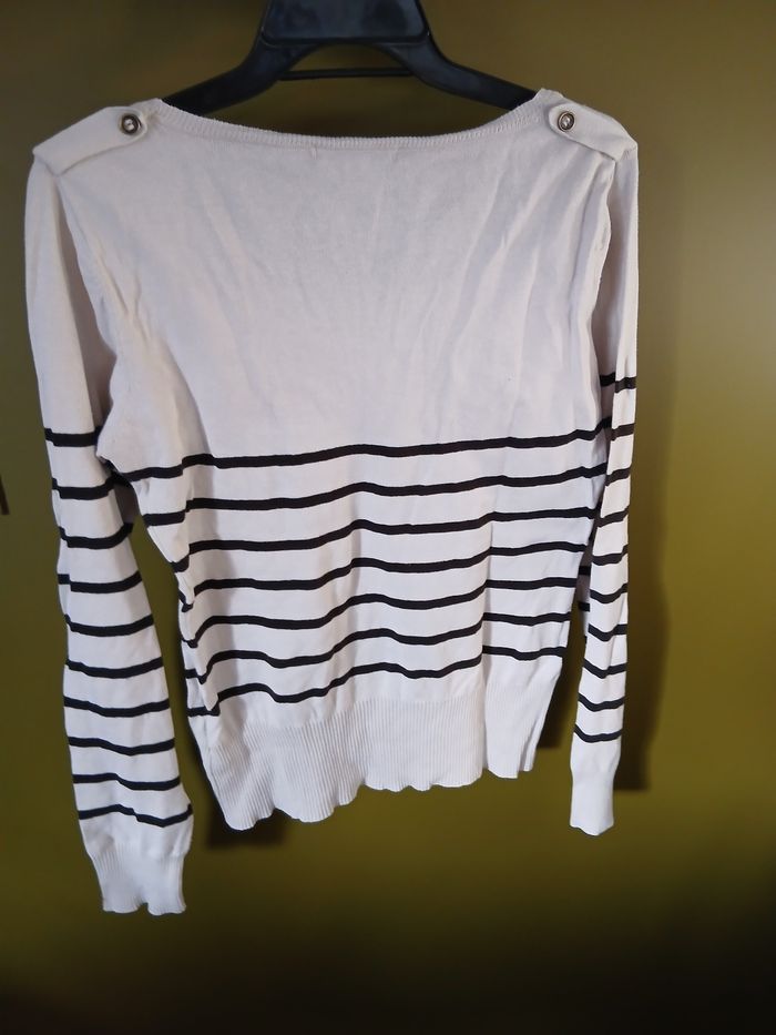 Pull mim marinière taille L - photo numéro 2