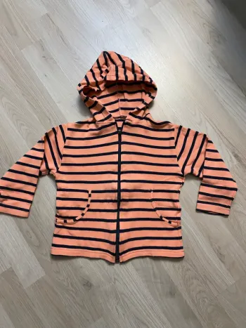 Gilet zippé à capuche Taille 3/4 ans
