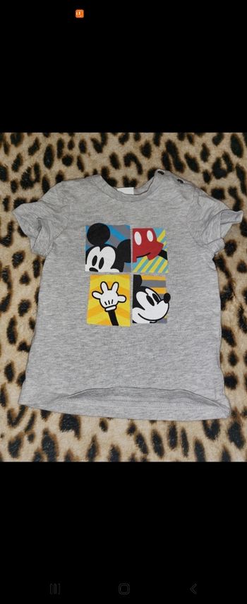 Tee shirt bébé garcon mickey
