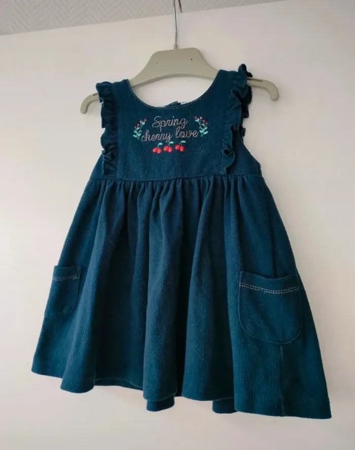 (a) Robe bleu marine Orchestra 18mois