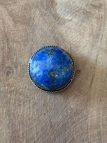 Cabochon rond lapis lazuli