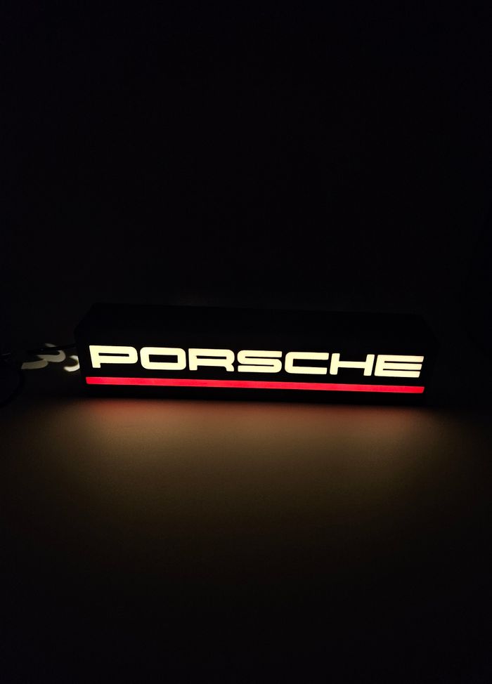 Lampe lumineuse à led porsche