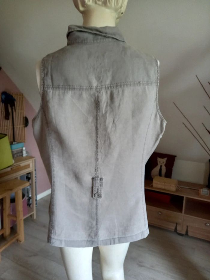 Débardeur larron/gris taille 44 - photo numéro 4