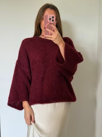 Pull - Bordeaux - Fluffy - Cocooning - Automne 
