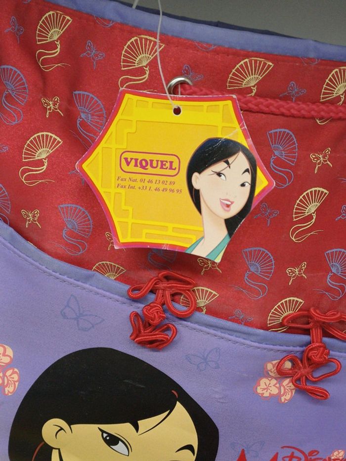 Sac baluchon Mulan Disney + trousse + Livret de correspondance enveloppe - photo numéro 6