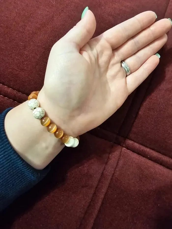 Bracelet Bouddha Fantaisie - Perles et Pendentif - 16.5cm - Neuf - photo numéro 3