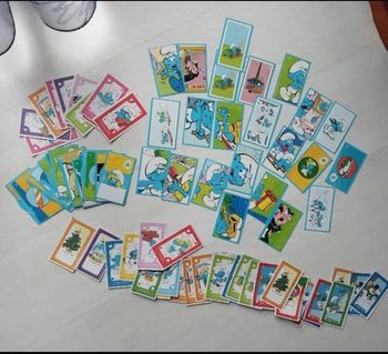 Lot de 92 cartes Schtroumpfs