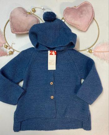Gillet long en maille bébé fille - neuf - Zippy - Taille 9 mois