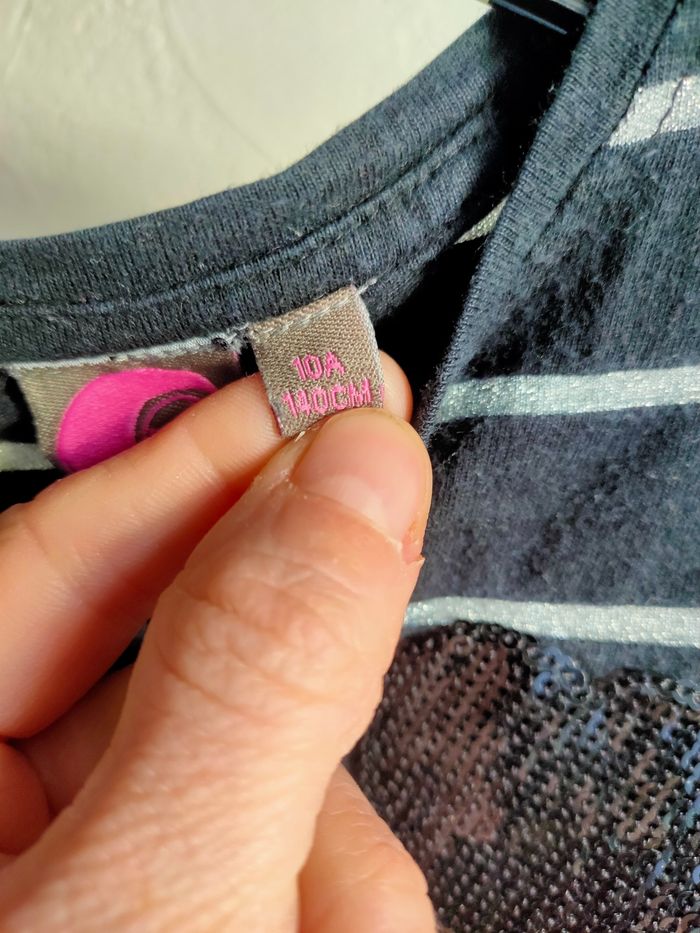 T.shirt a rayures Billok taille 10 ans - photo numéro 3