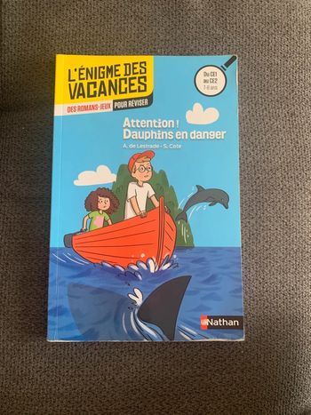 Livre l’énigme des vacances / romans- jeux pour réviser ( CE1/CE2)