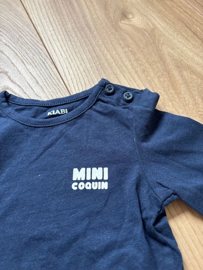 Haut Kiabi 3 mois bleu marine mini coquin - photo numéro 4