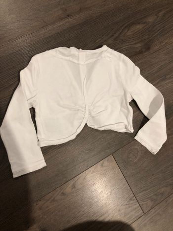 Gilet, boléro blanc Eliane et Léna - photo numéro 3