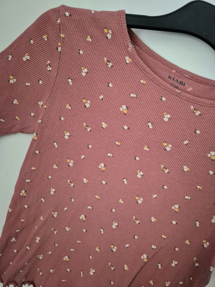 Tee-shirt fleuri côtelé * Kiabi * - photo numéro 2