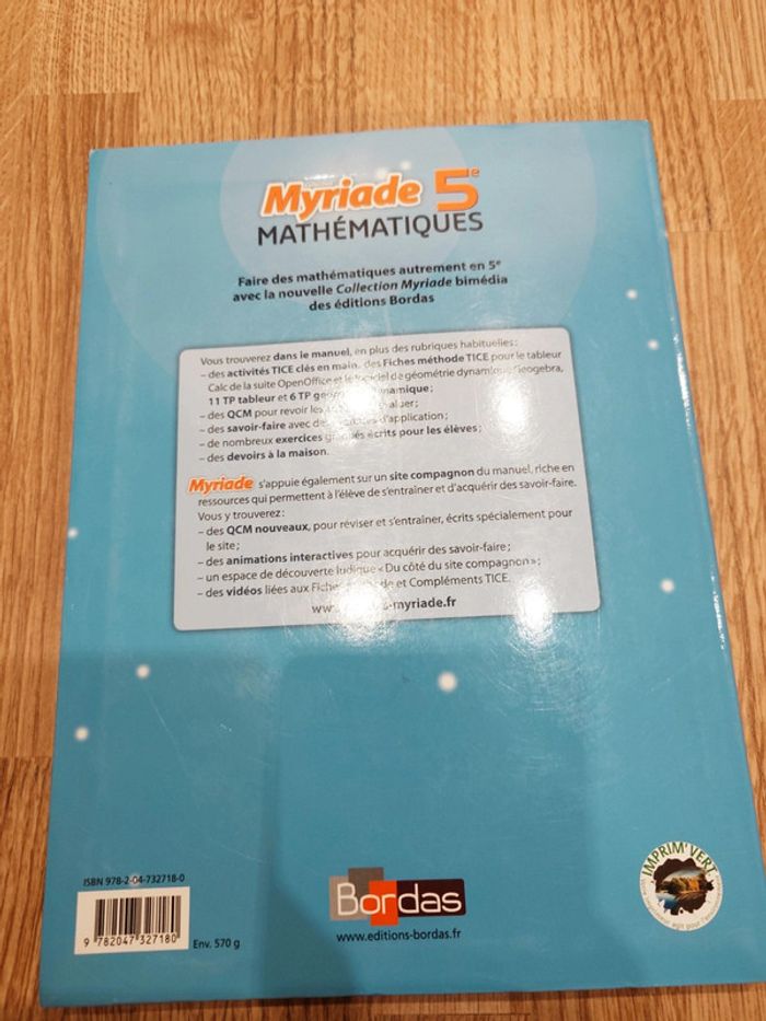 Livre mathématiques 5eme - photo numéro 3