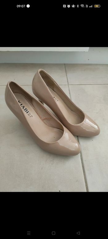 Escarpins beige 38