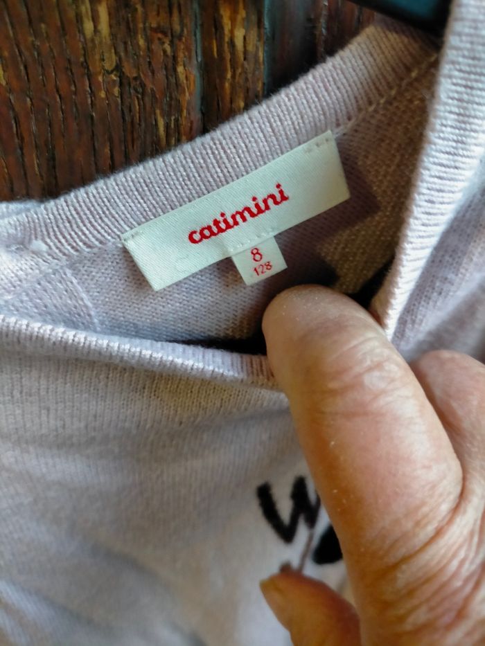 Très joli pull/cardigan Catimini 8 ans - photo numéro 3