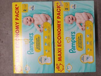 2 boîte de couche Pampers premiem protection taille 2 a 48€