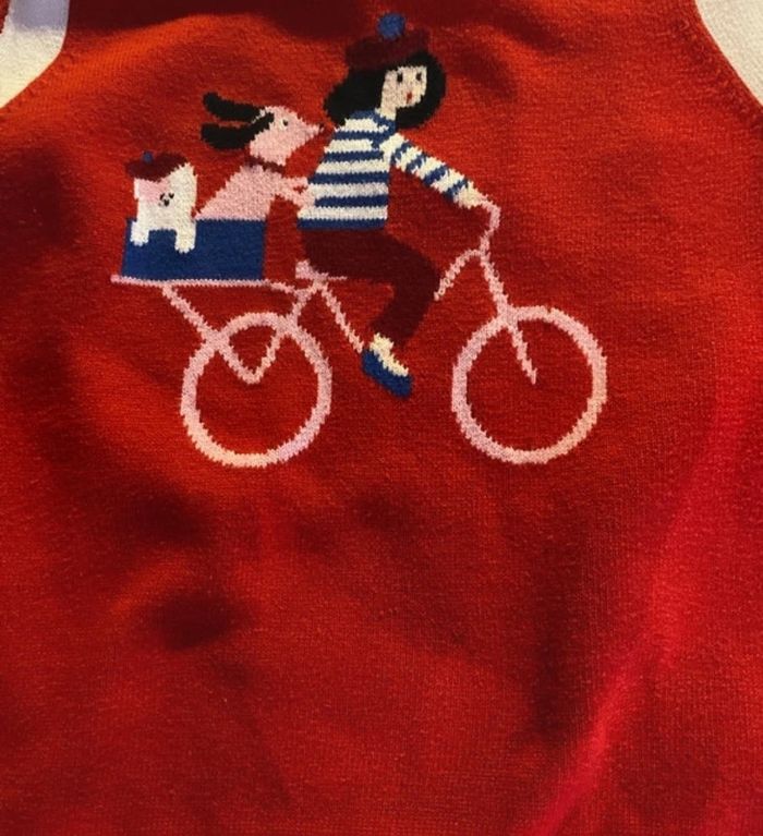 Pull rouge jacadi - photo numéro 2