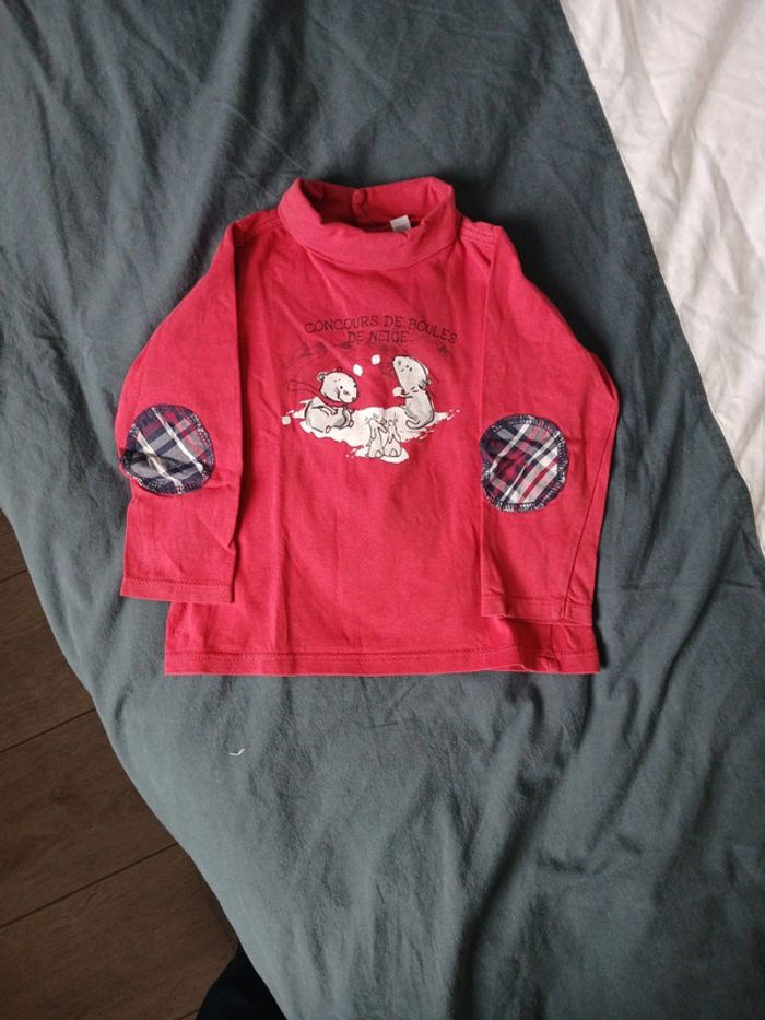 T-shirt col roulé 18M