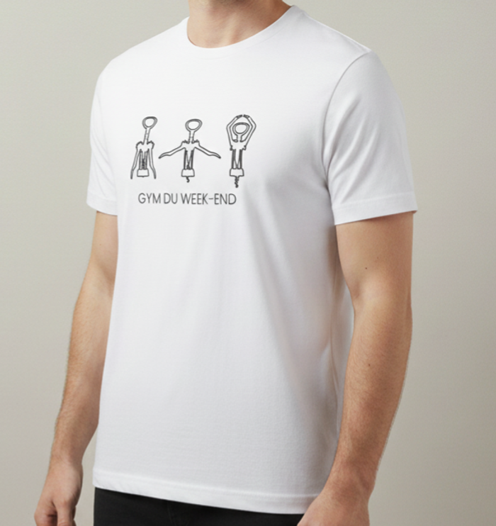 👕 T-shirt "Gym du week-end" – Humour & Détente !