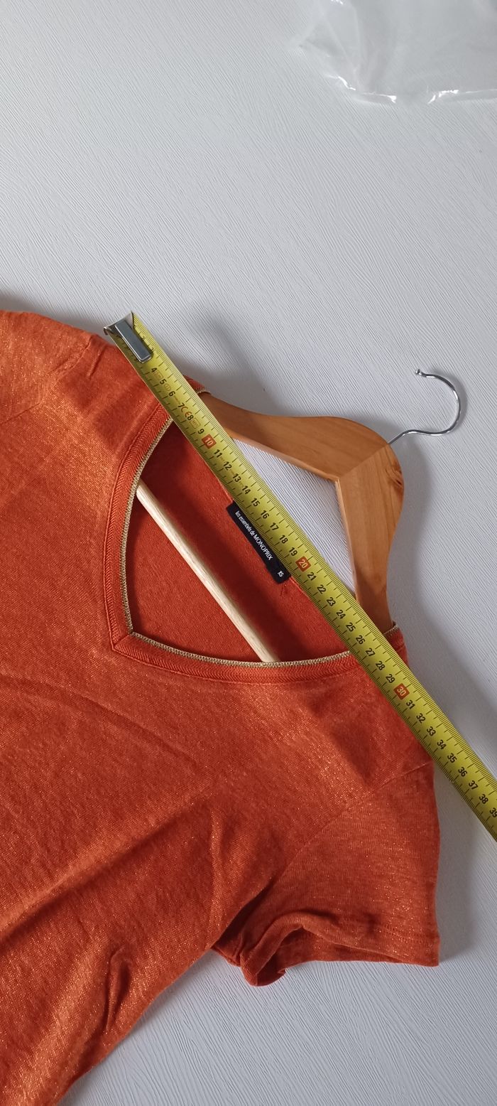 Tee-shirt femme taille xs les essentiels de Monoprix - photo numéro 5